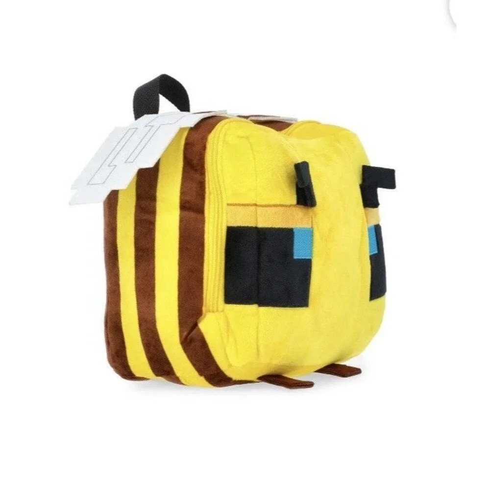 Minecraft Plush Backpacks, Set Of 4, Ender Wolf Fox and Bee